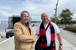 Claude-Alain Barras et Jean-Paul Duc à Stavanger, en Norvège